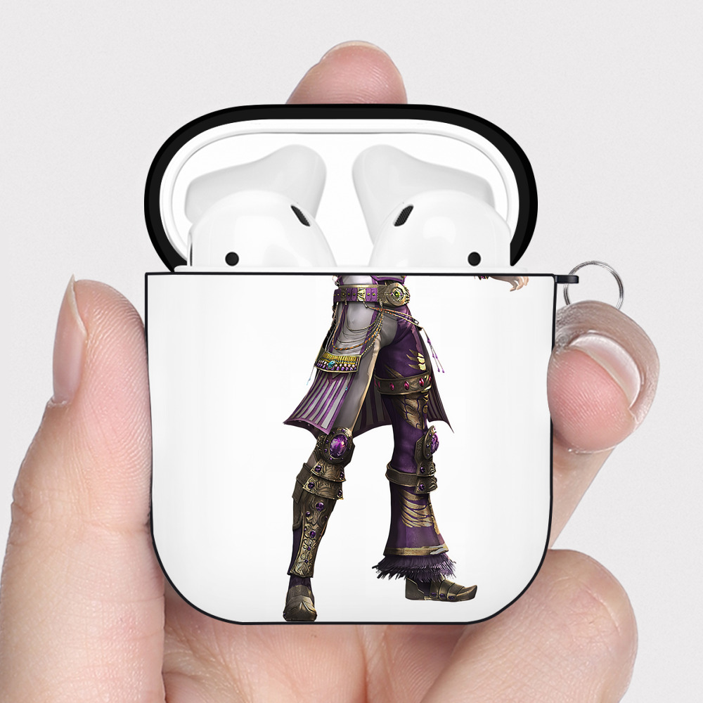 （画像用） 北斗の拳 Fist of the North Star AirPods 第2世代保護ケース ハードシェル ブラック 耐衝撃・防指紋・カラビナ付き