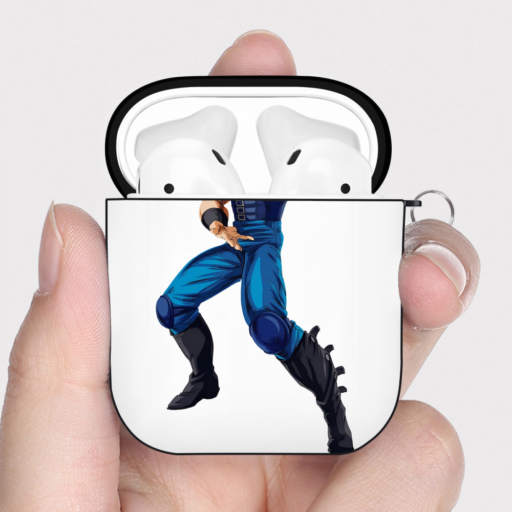 （画像用） 北斗の拳 Fist of the North Star AirPods 第2世代保護ケース ハードシェル ブラック 耐衝撃・防指紋・カラビナ付き