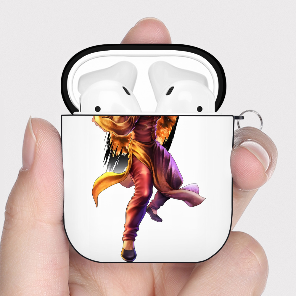 （画像用） 北斗の拳 Fist of the North Star AirPods 第2世代保護ケース ハードシェル ブラック 耐衝撃・防指紋・カラビナ付き