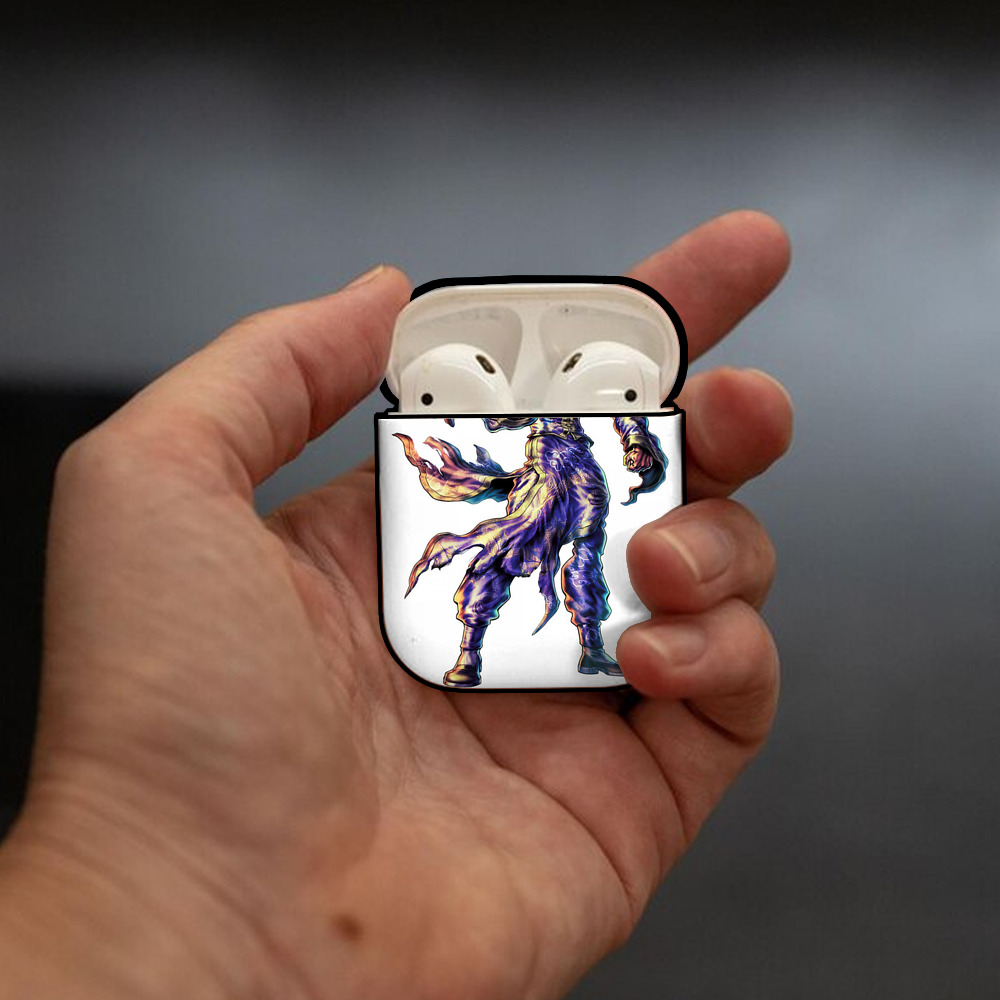 北斗の拳 Fist of the North Star AirPods 第2世代保護ケース ハードシェル ブラック 耐衝撃・防指紋・カラビナ付き