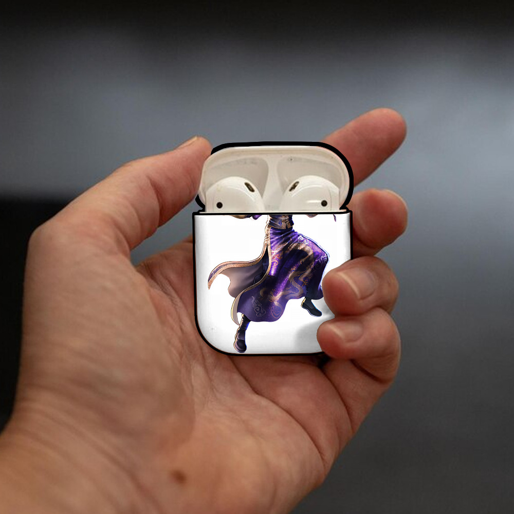 北斗の拳 Fist of the North Star AirPods 第2世代保護ケース ハードシェル ブラック 耐衝撃・防指紋・カラビナ付き