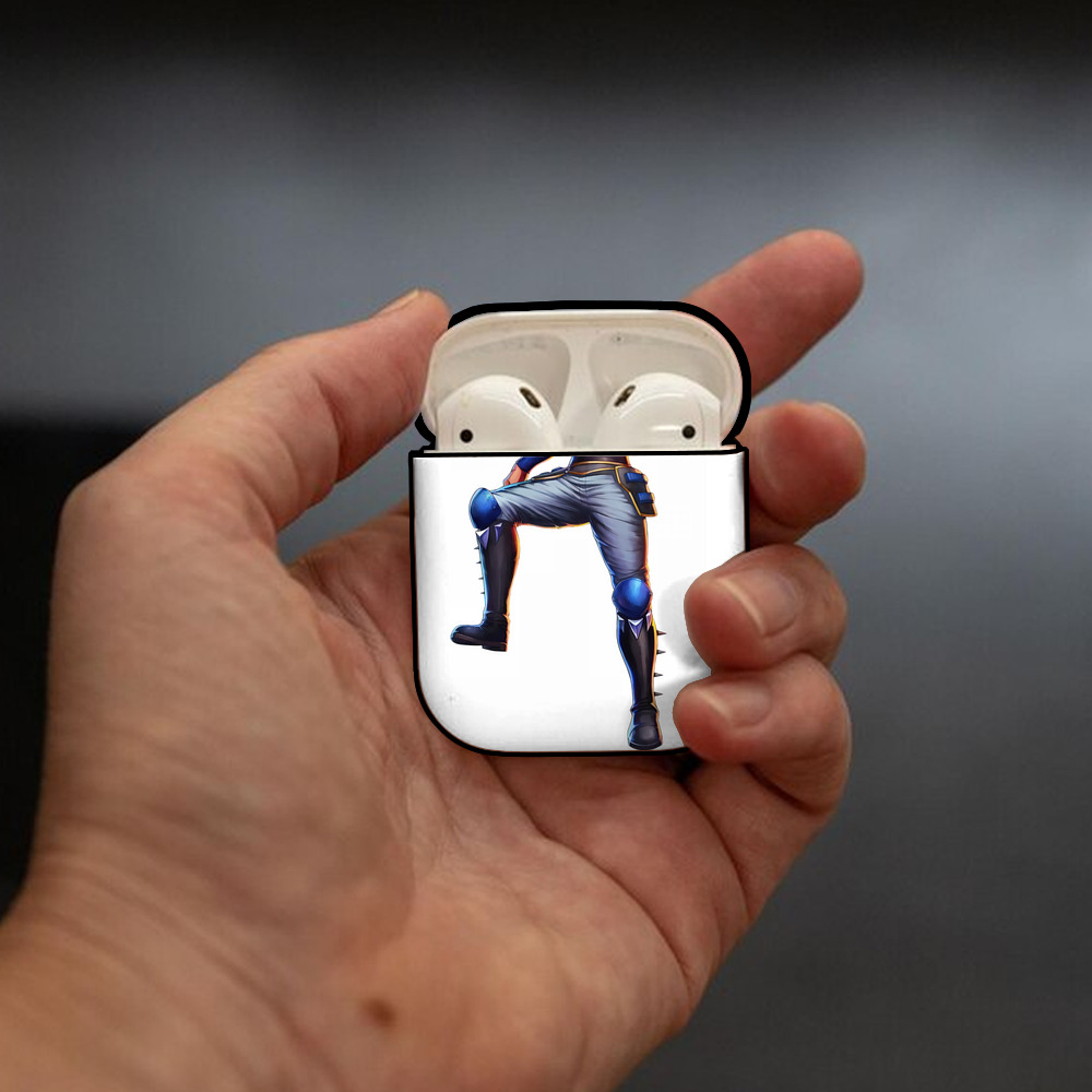 北斗の拳 Fist of the North Star AirPods 第2世代保護ケース ハードシェル ブラック 耐衝撃・防指紋・カラビナ付き