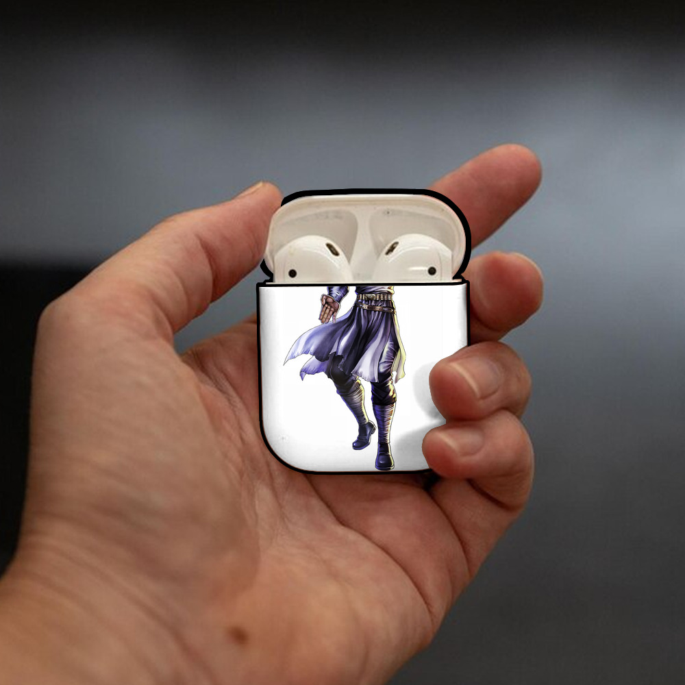 北斗の拳 Fist of the North Star AirPods 第2世代保護ケース ハードシェル ブラック 耐衝撃・防指紋・カラビナ付き