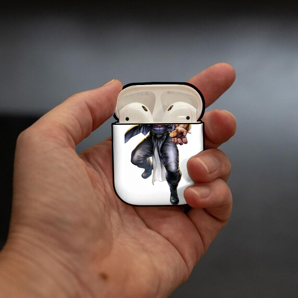 北斗の拳 Fist of the North Star AirPods 第2世代保護ケース ハードシェル ブラック 耐衝撃・防指紋・カラビナ付き