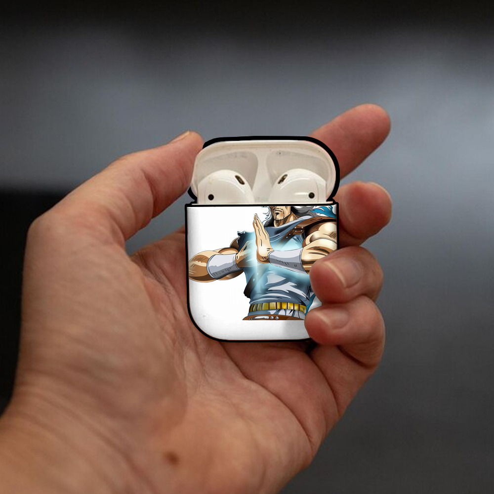 北斗の拳 Fist of the North Star AirPods 第2世代保護ケース ハードシェル ブラック 耐衝撃・防指紋・カラビナ付き