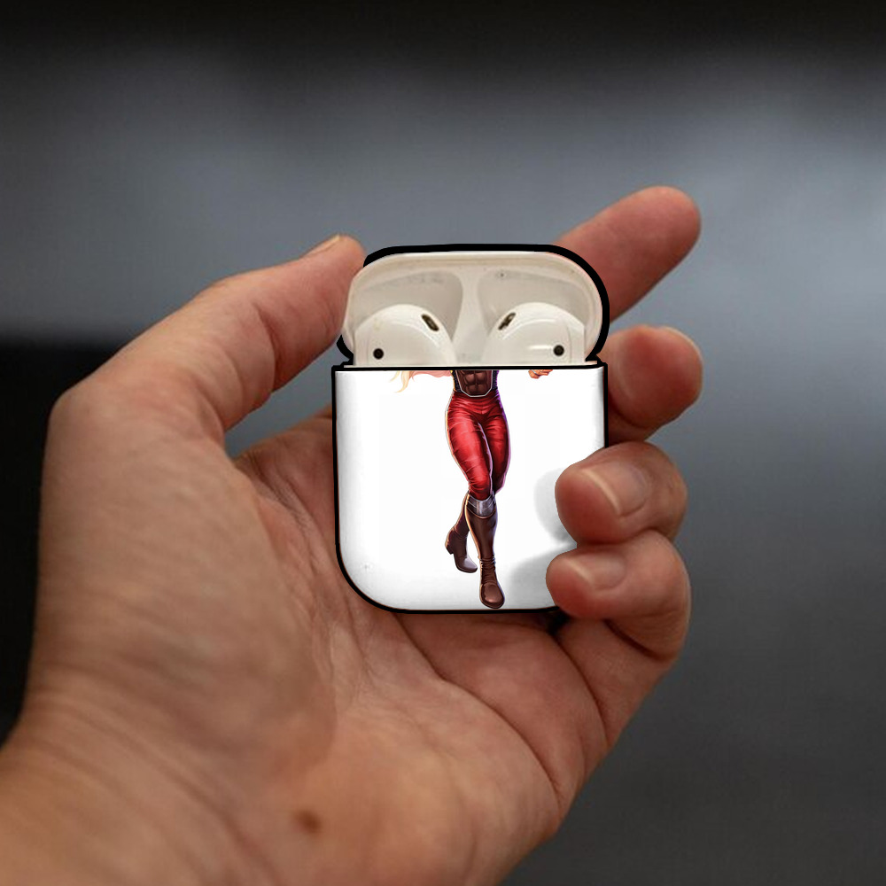 北斗の拳 Fist of the North Star AirPods 第2世代保護ケース ハードシェル ブラック 耐衝撃・防指紋・カラビナ付き