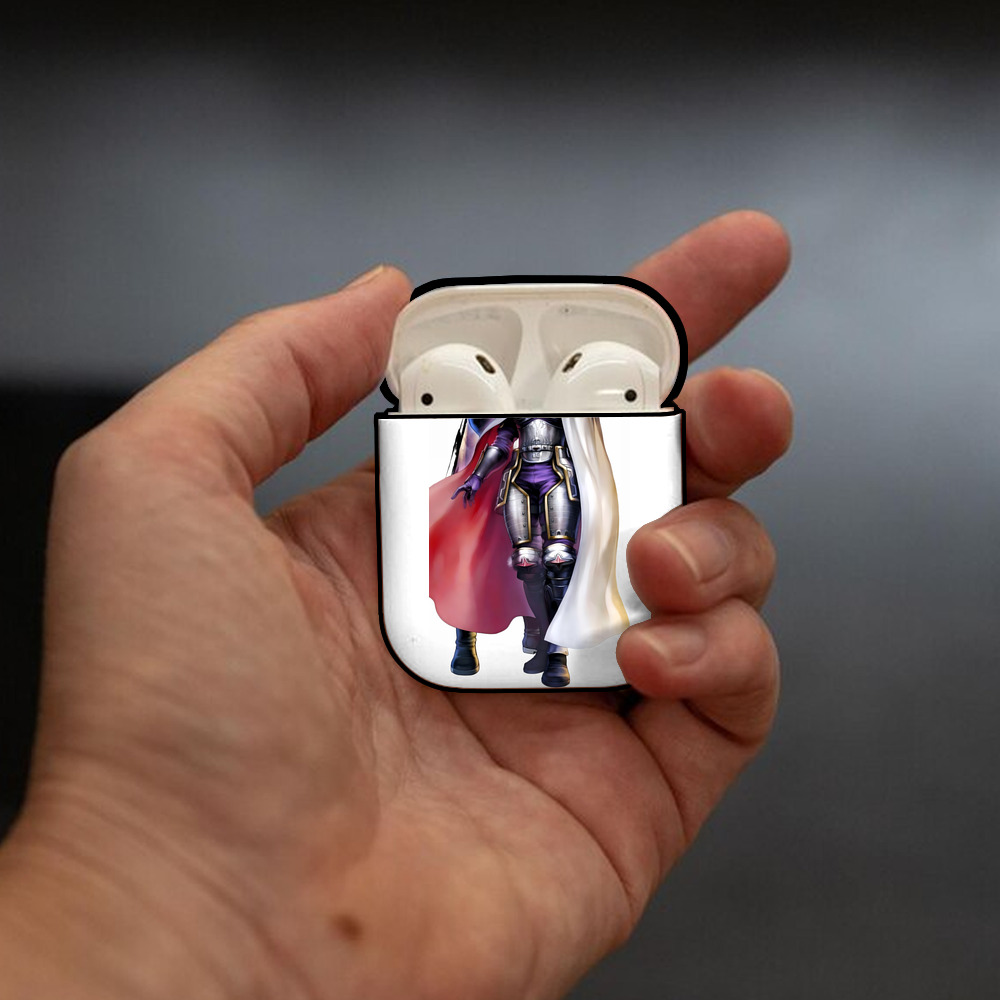 北斗の拳 Fist of the North Star AirPods 第2世代保護ケース ハードシェル ブラック 耐衝撃・防指紋・カラビナ付き