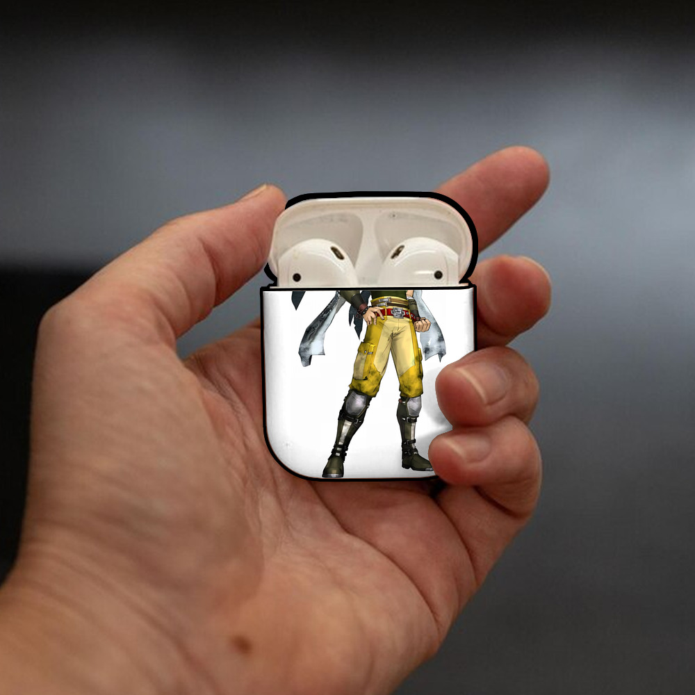 北斗の拳 Fist of the North Star AirPods 第2世代保護ケース ハードシェル ブラック 耐衝撃・防指紋・カラビナ付き