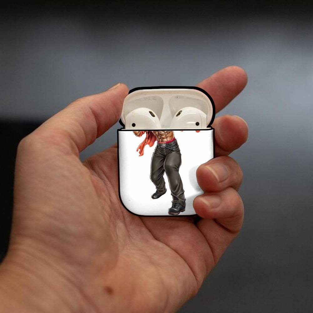 北斗の拳 Fist of the North Star AirPods 第2世代保護ケース ハードシェル ブラック 耐衝撃・防指紋・カラビナ付き