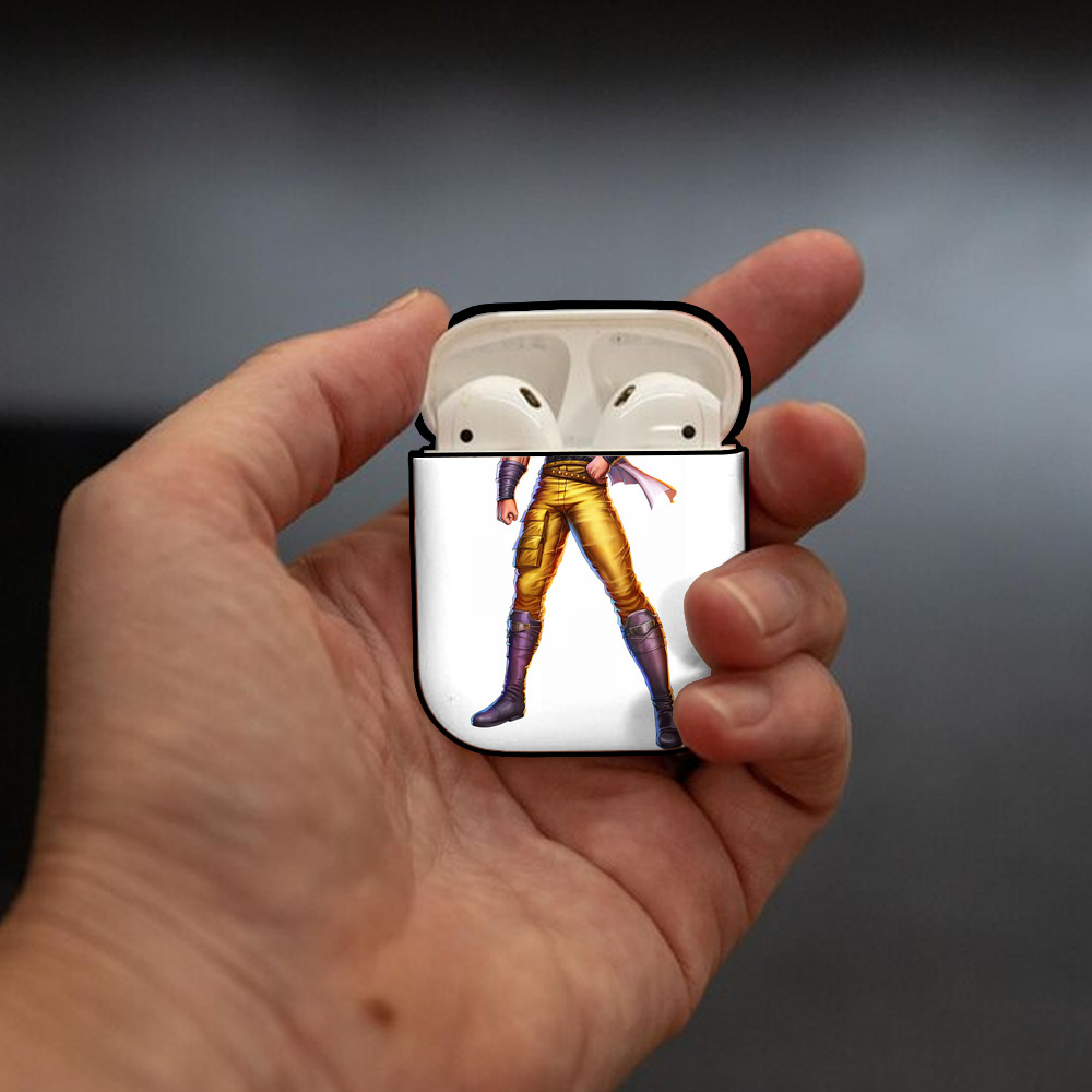 北斗の拳 Fist of the North Star AirPods 第2世代保護ケース ハードシェル ブラック 耐衝撃・防指紋・カラビナ付き