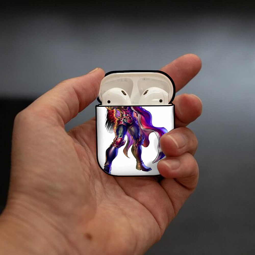 北斗の拳 Fist of the North Star AirPods 第2世代保護ケース ハードシェル ブラック 耐衝撃・防指紋・カラビナ付き