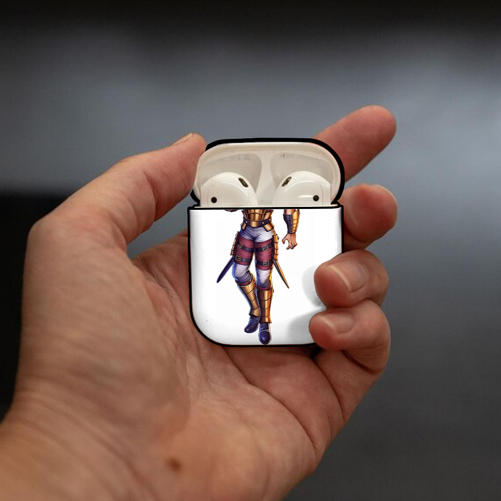 北斗の拳 Fist of the North Star AirPods 第2世代保護ケース ハードシェル ブラック 耐衝撃・防指紋・カラビナ付き