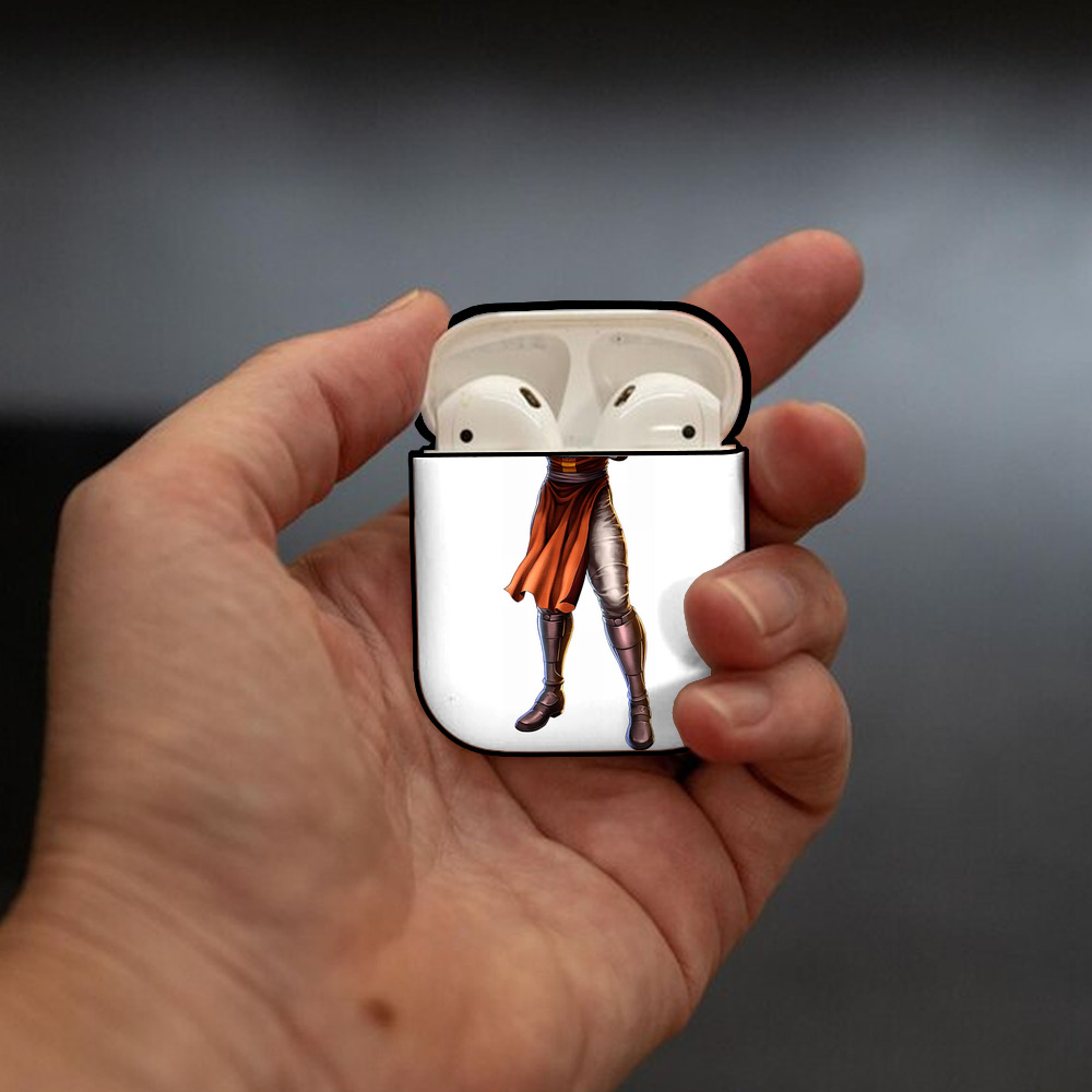 北斗の拳 Fist of the North Star AirPods 第2世代保護ケース ハードシェル ブラック 耐衝撃・防指紋・カラビナ付き