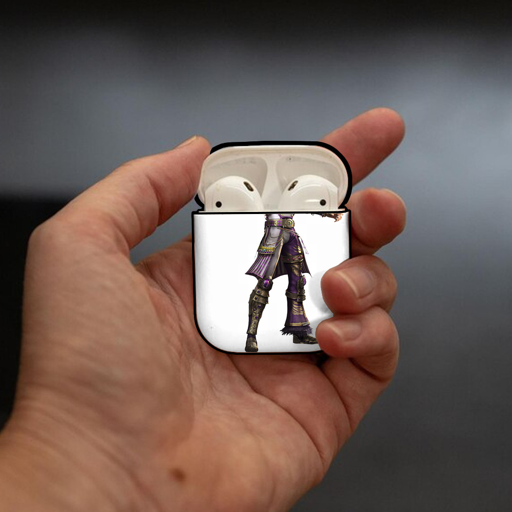 北斗の拳 Fist of the North Star AirPods 第2世代保護ケース ハードシェル ブラック 耐衝撃・防指紋・カラビナ付き
