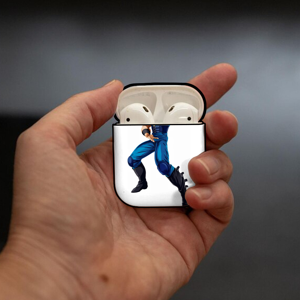北斗の拳 Fist of the North Star AirPods 第2世代保護ケース ハードシェル ブラック 耐衝撃・防指紋・カラビナ付き
