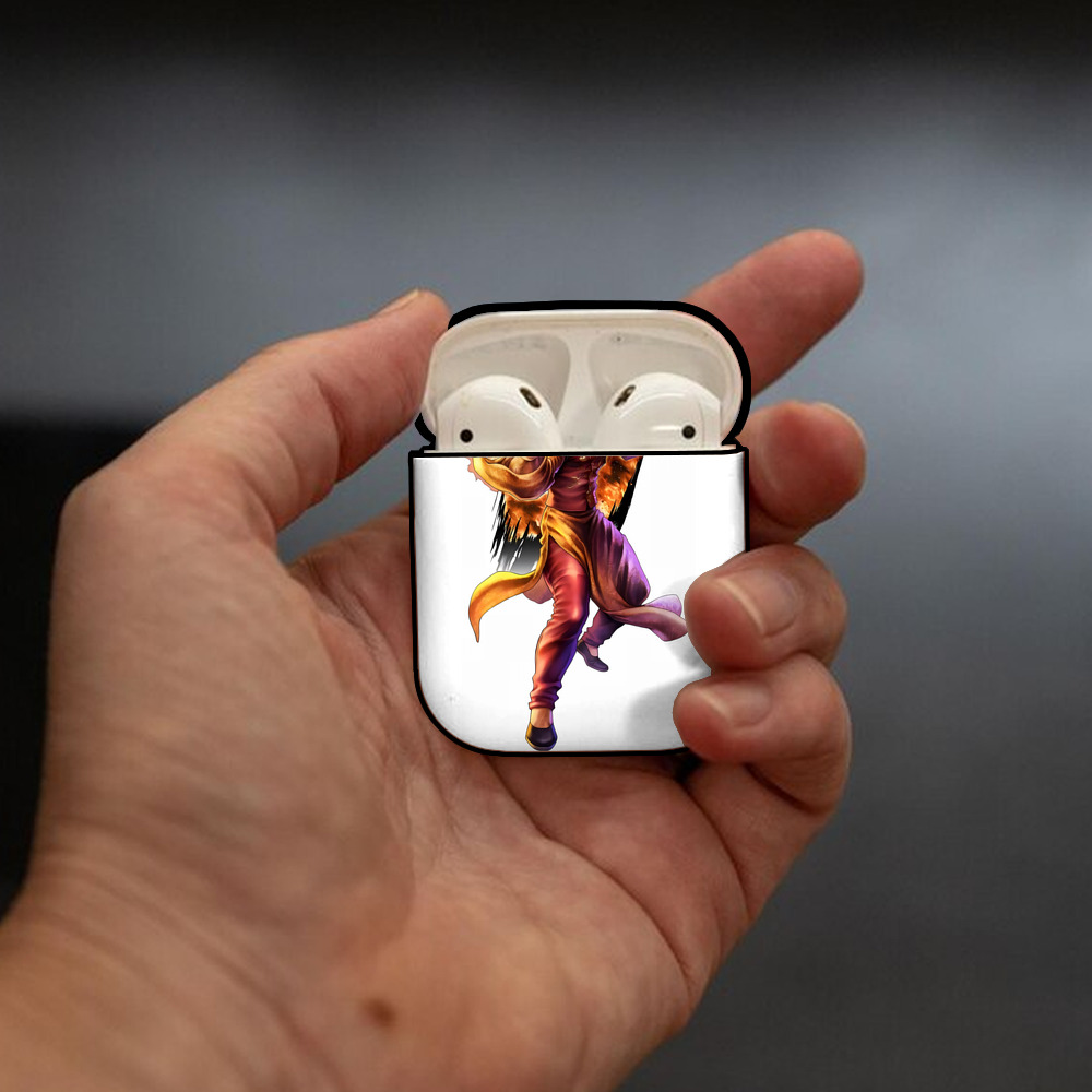 北斗の拳 Fist of the North Star AirPods 第2世代保護ケース ハードシェル ブラック 耐衝撃・防指紋・カラビナ付き