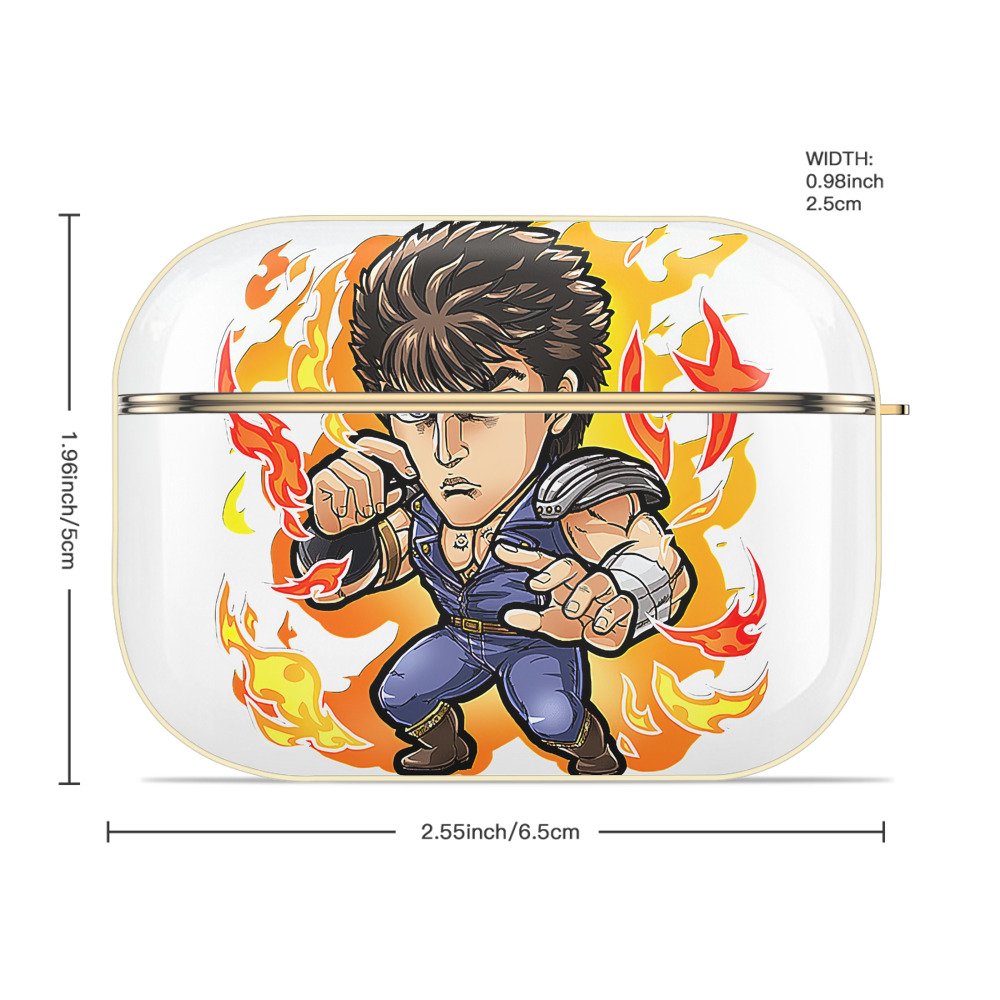 北斗の拳 Fist of the North Star 【AirPods Pro用】ハードシェル保護ケース｜耐衝撃・防指紋・カラビナ付き商品仕様