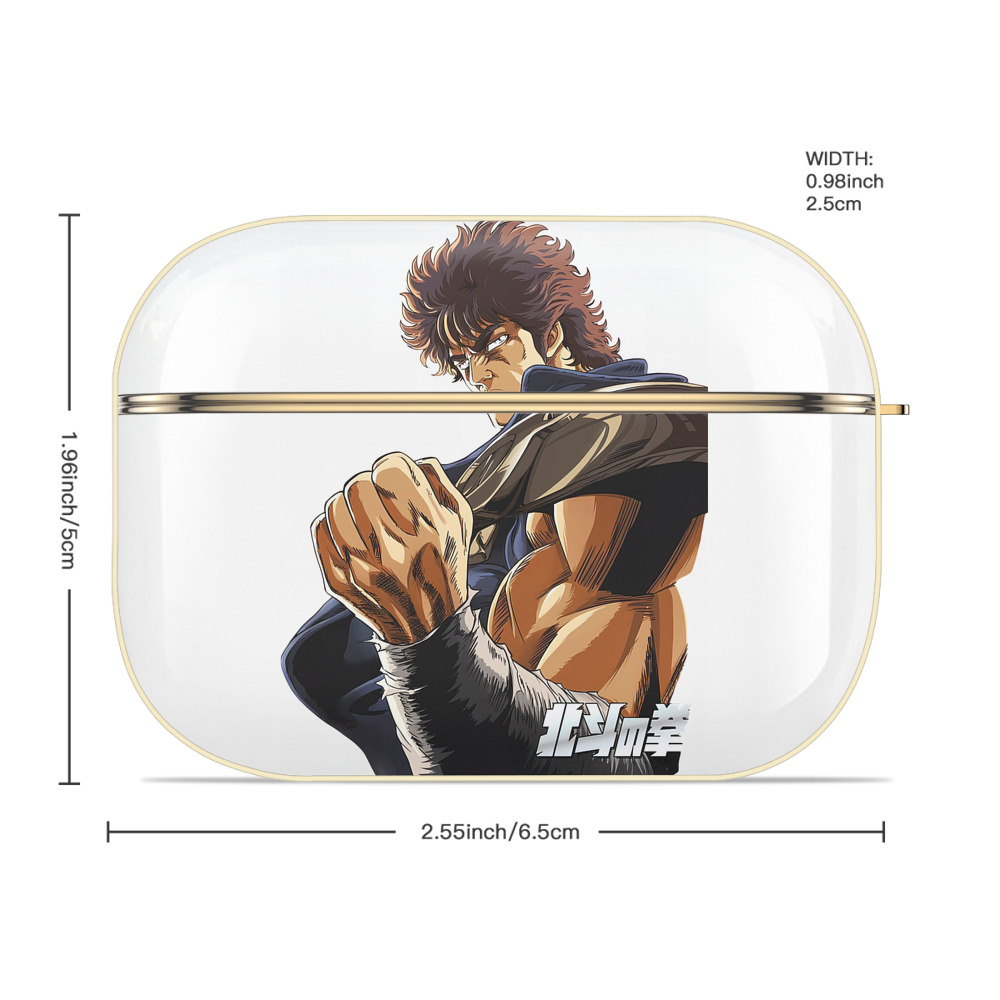 北斗の拳 Fist of the North Star 【AirPods Pro用】ハードシェル保護ケース｜耐衝撃・防指紋・カラビナ付き商品仕様