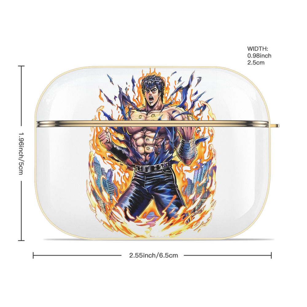 北斗の拳 Fist of the North Star 【AirPods Pro用】ハードシェル保護ケース｜耐衝撃・防指紋・カラビナ付き商品仕様