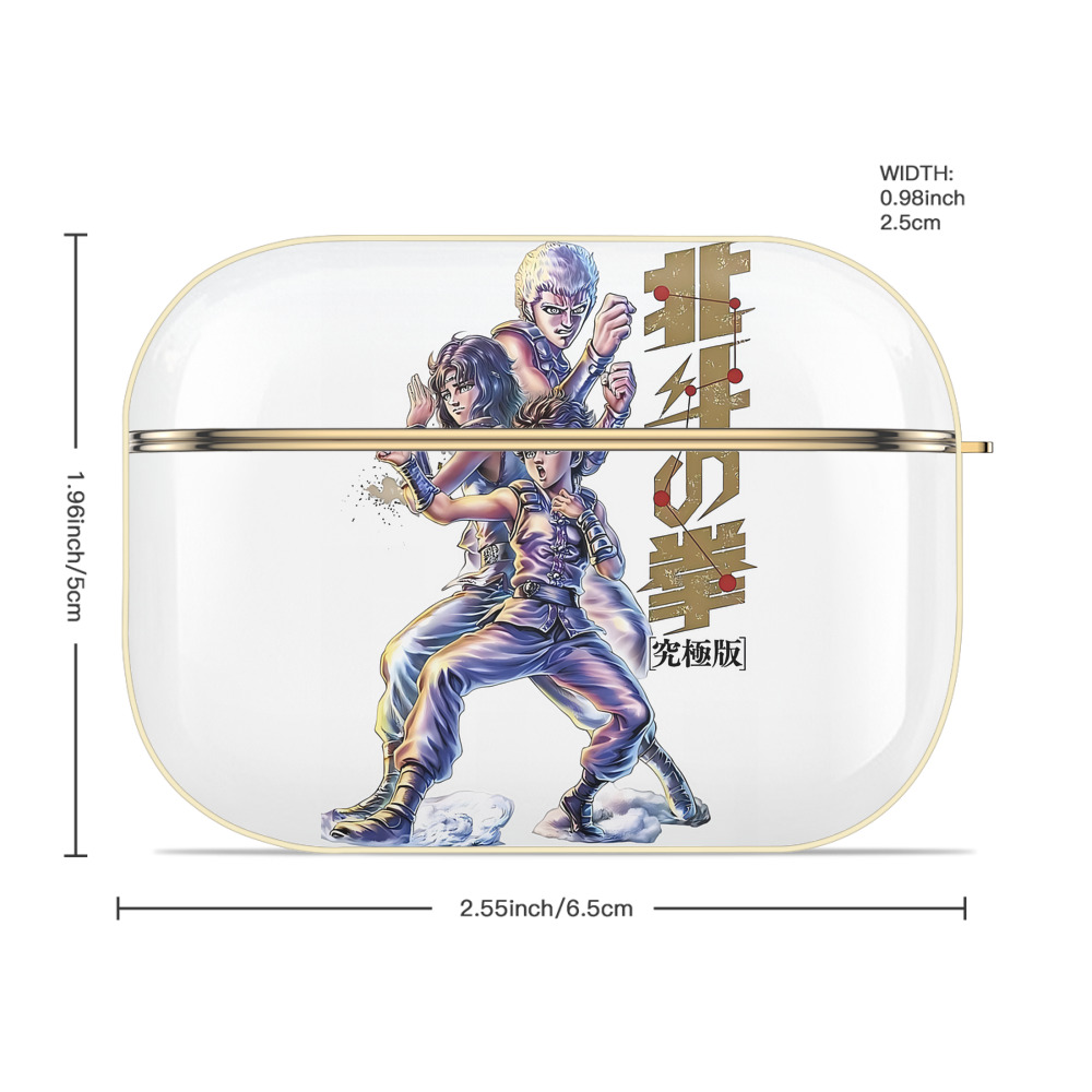 北斗の拳 Fist of the North Star 【AirPods Pro用】ハードシェル保護ケース｜耐衝撃・防指紋・カラビナ付き商品仕様
