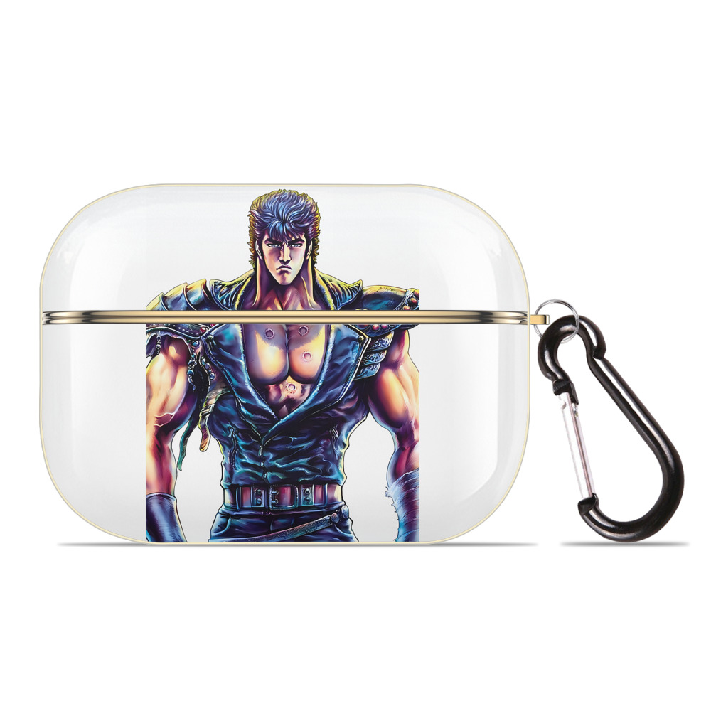 （画像用） 北斗の拳 Fist of the North Star 【AirPods Pro用】ハードシェル保護ケース｜耐衝撃・防指紋・カラビナ付き商品仕様