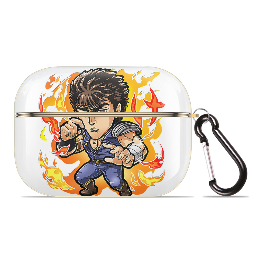 （画像用） 北斗の拳 Fist of the North Star 【AirPods Pro用】ハードシェル保護ケース｜耐衝撃・防指紋・カラビナ付き商品仕様