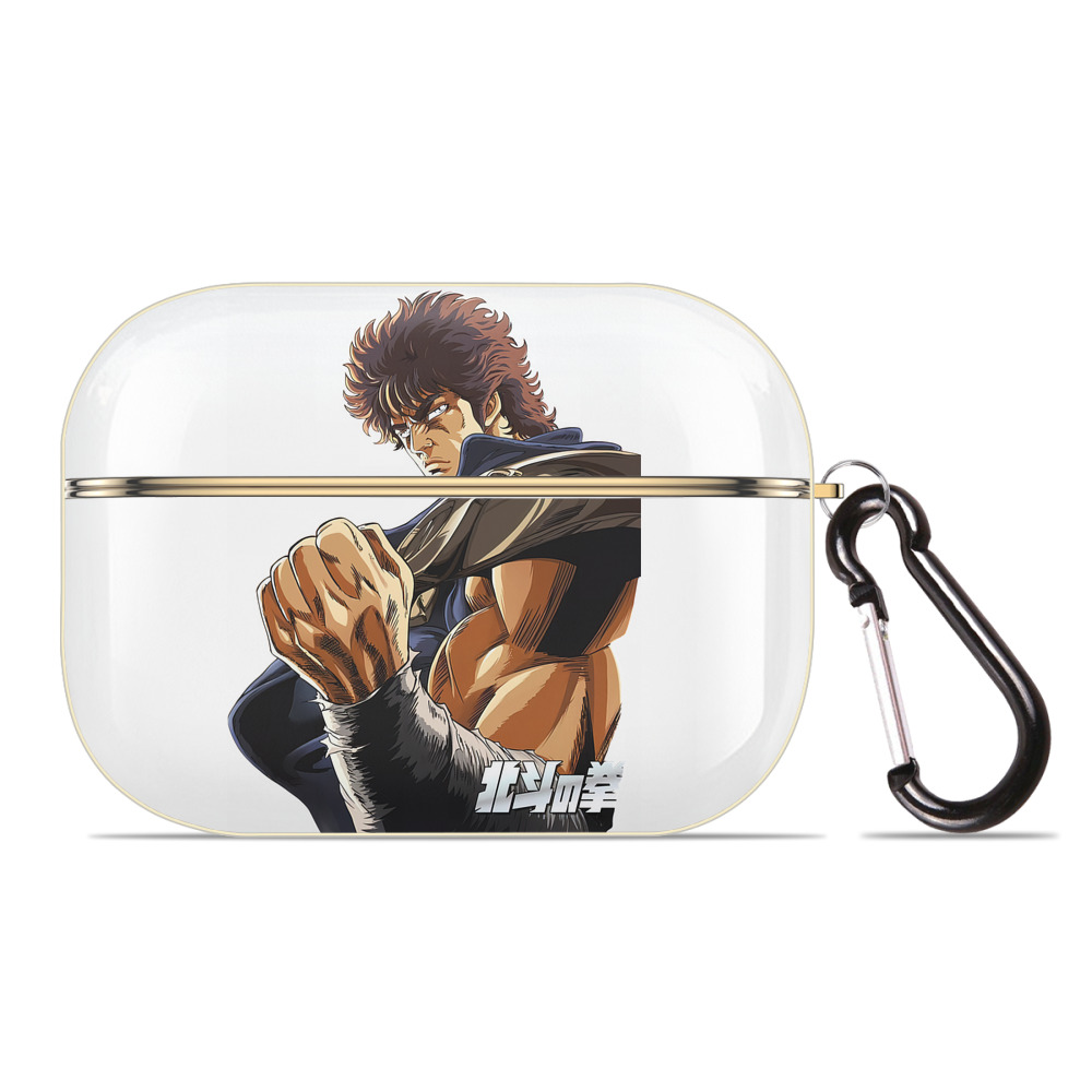 （画像用） 北斗の拳 Fist of the North Star 【AirPods Pro用】ハードシェル保護ケース｜耐衝撃・防指紋・カラビナ付き商品仕様