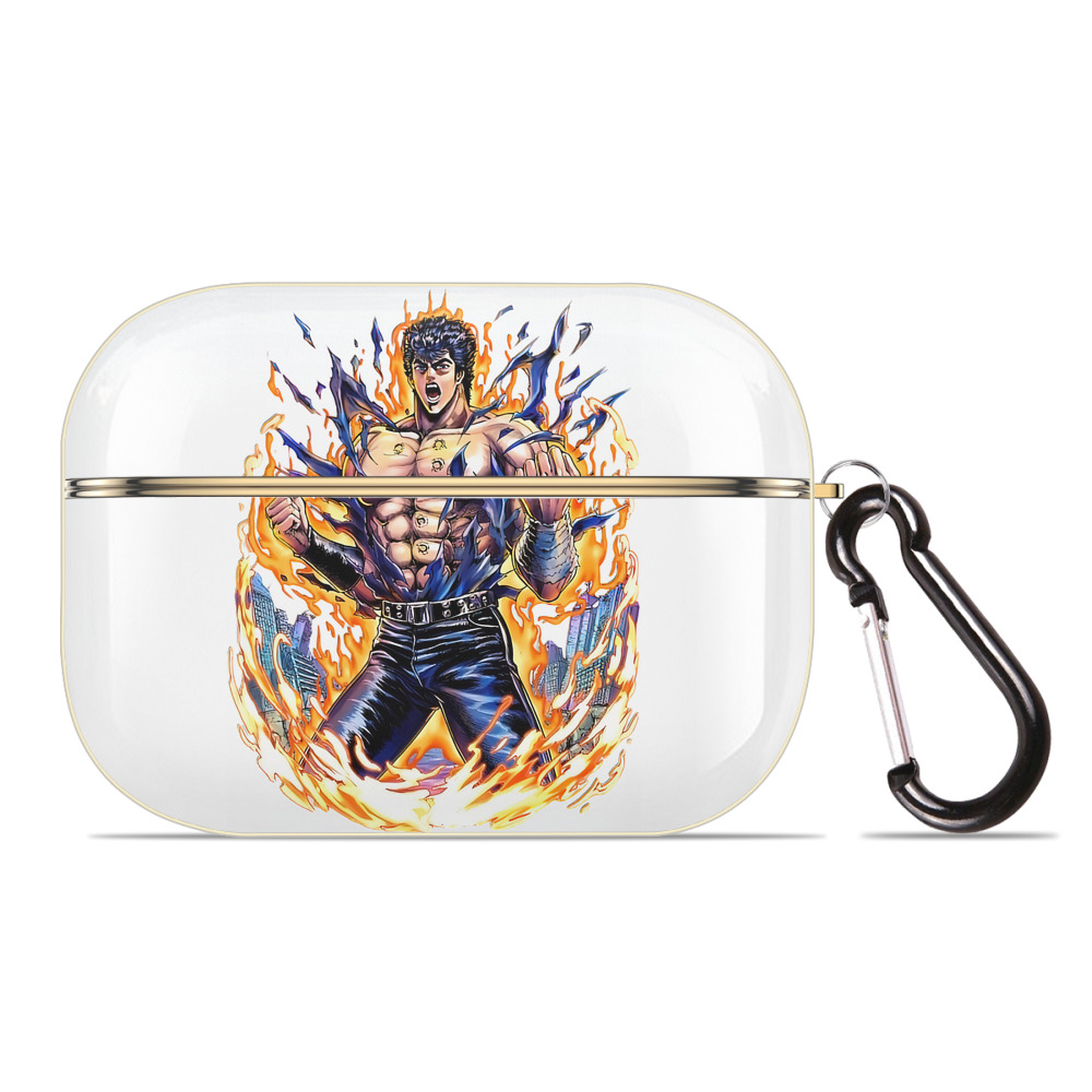 （画像用） 北斗の拳 Fist of the North Star 【AirPods Pro用】ハードシェル保護ケース｜耐衝撃・防指紋・カラビナ付き商品仕様