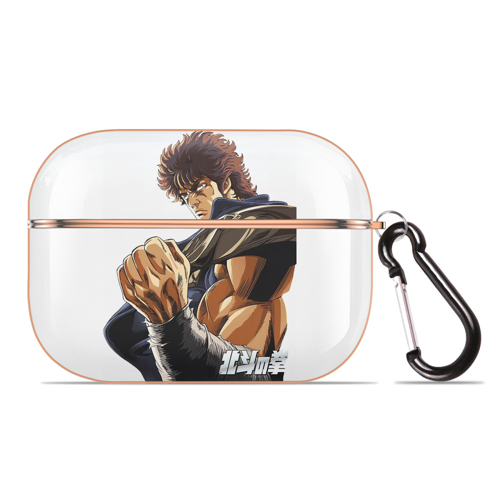 （画像用） 北斗の拳 Fist of the North Star 【AirPods Pro用】ハードシェル保護ケース｜耐衝撃・防指紋・カラビナ付き商品仕様